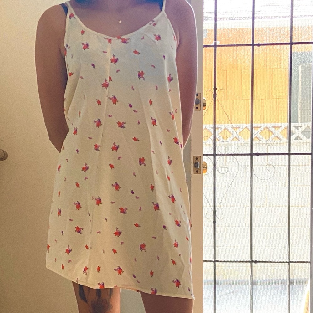 Mini Light Yellow Flower Dress
